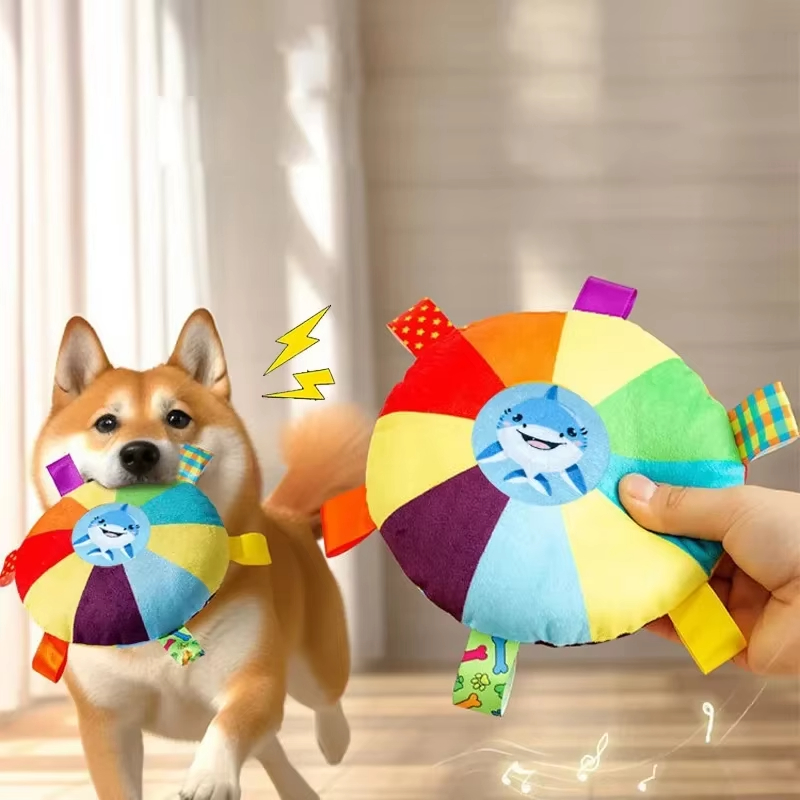 Flying Disc Dog Training Toy - Köpek Peluş Oyuncağı İnteraktif Uçan Disk,