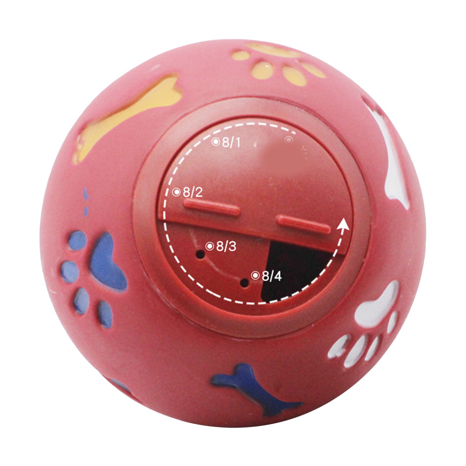 Rubber Treat Dispensing Dog Toy - Köpekler İçin Ödül Maması Dağıtıcı Top,