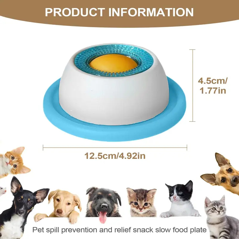 Dog Puzzle Feeder Toy - 2'si 1 Arada Yavaş Besleyici Yalama