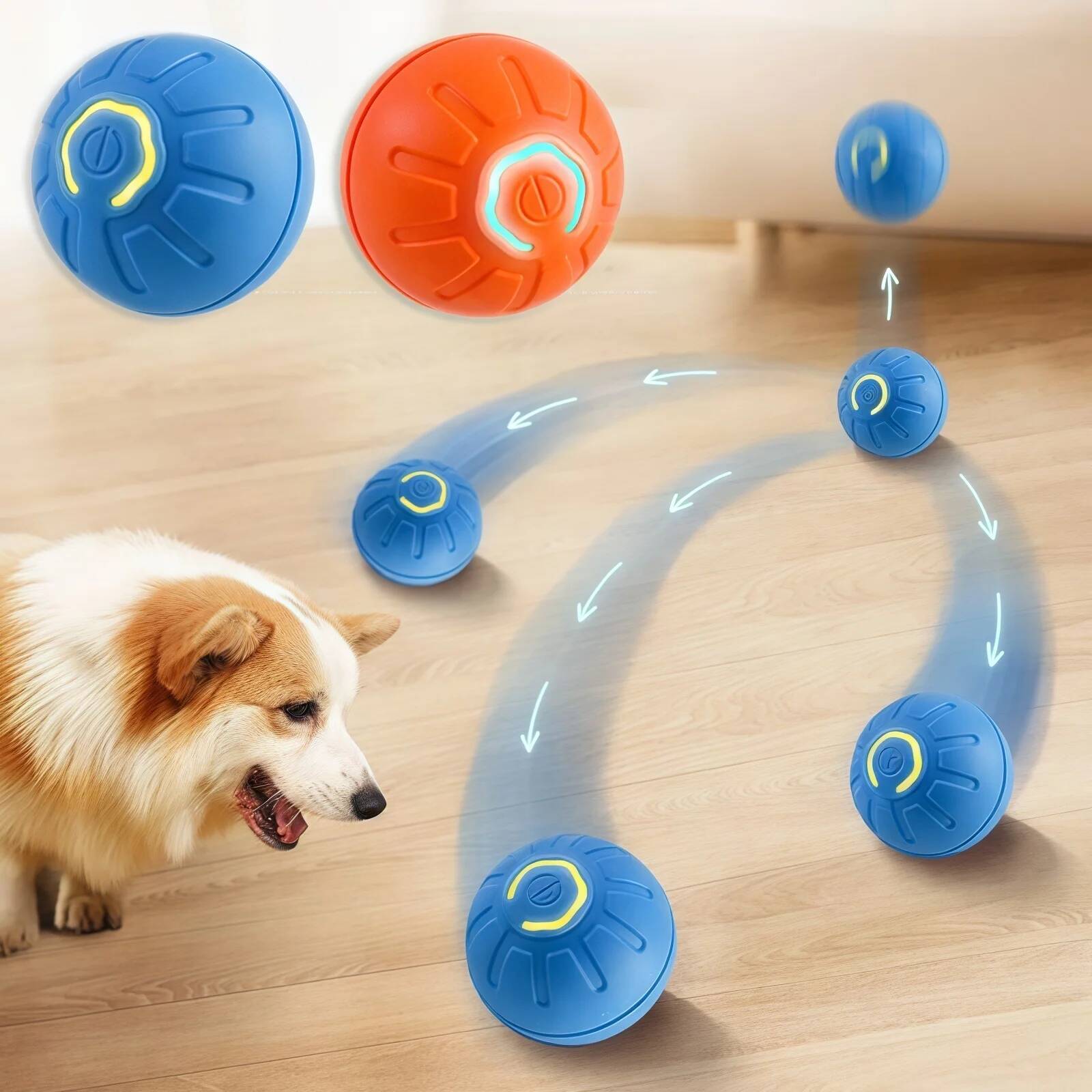 Automatic Moving Dog Ball - Akıllı Köpek Oyuncak Topu Elektronik İnteraktif