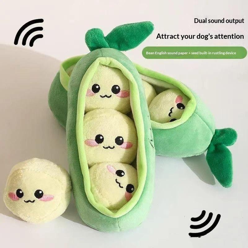 1 Adet Küçük Köpek Bezelye Kab - Interactive Squeaky Plush Dog Toy incelemesi ve fiyatı