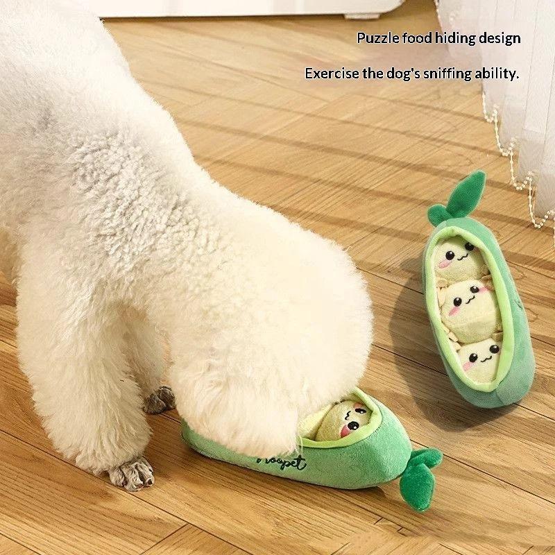 1 Adet Küçük Köpek Bezelye Kab - Interactive Squeaky Plush Dog Toy incelemesi ve fiyatı